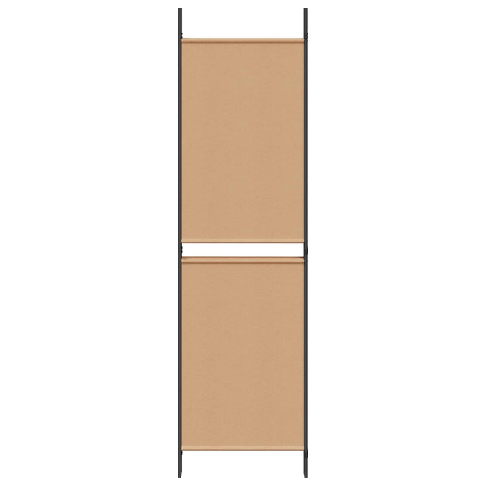 Separator de cameră cu 4 panouri Bej 200 x 180 cm Țesătură WALTI