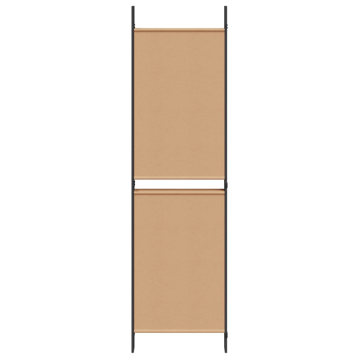 Separator de cameră cu 5 panouri Bej 250 x 180 cm Țesătură WALTI