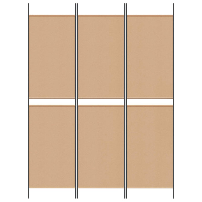 Paravan de camere cu 3 panouri Bej 150 x 200 cm Țesătură WALTI