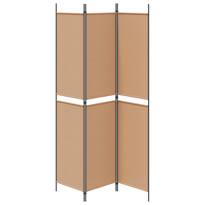 Paravan de camere cu 3 panouri Bej 150 x 220 cm Țesătură WALTI