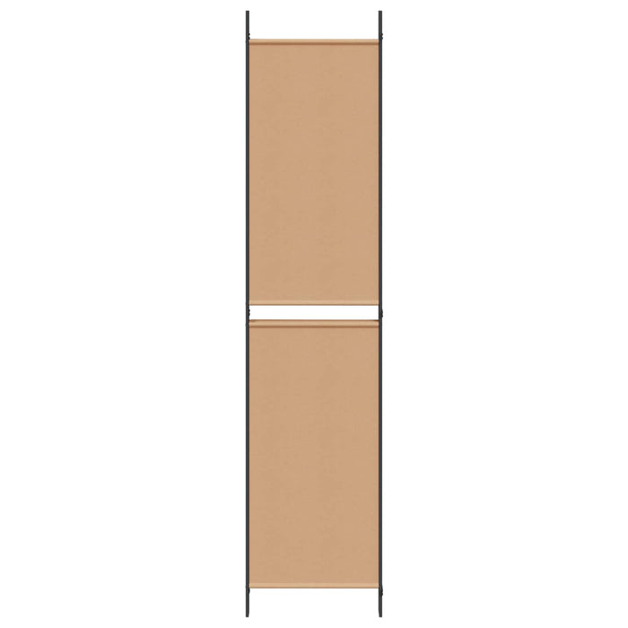 Separator de Cameră cu 4 Panouri Bej 200 x 220 cm Țesătură WALTI