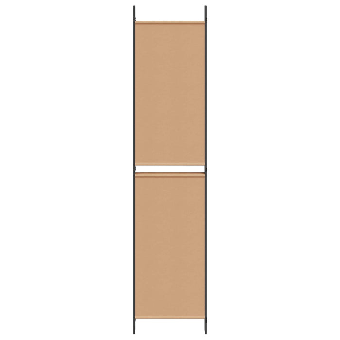 Separator de cameră cu 5 panouri Bej 250 x 220 cm Țesătură WALTI