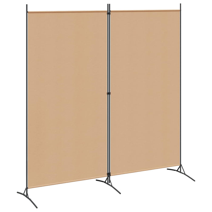 Paravan cu 2 Panouri Bej 175 x 180 cm Țesătură WALTI