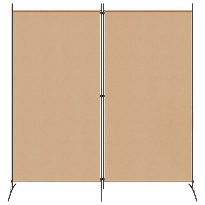Paravan cu 2 Panouri Bej 175 x 180 cm Țesătură WALTI
