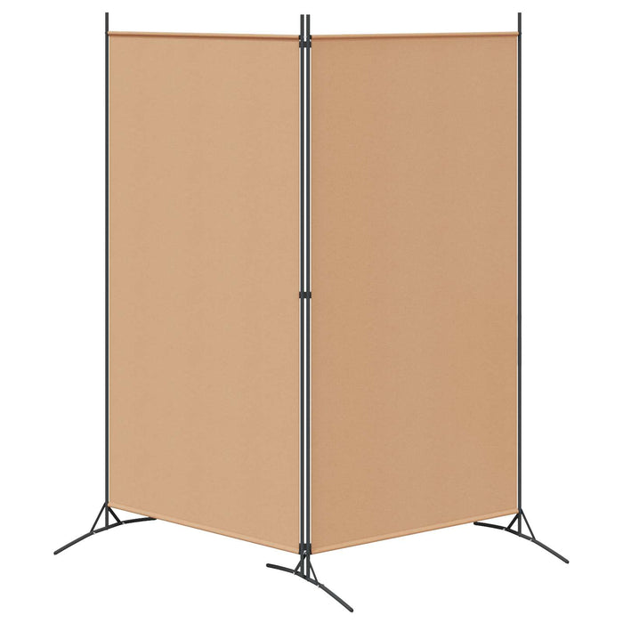 Paravan cu 2 Panouri Bej 175 x 180 cm Țesătură WALTI