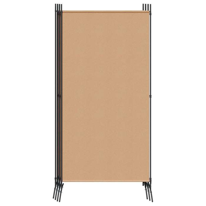 Paravan cu 6 panouri Bej 520 x 180 cm Țesătură WALTI