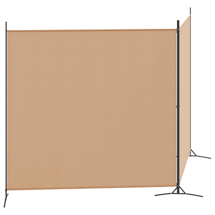 Paravan cu 2 Panouri Bej 348 x 180 cm Țesătură WALTI