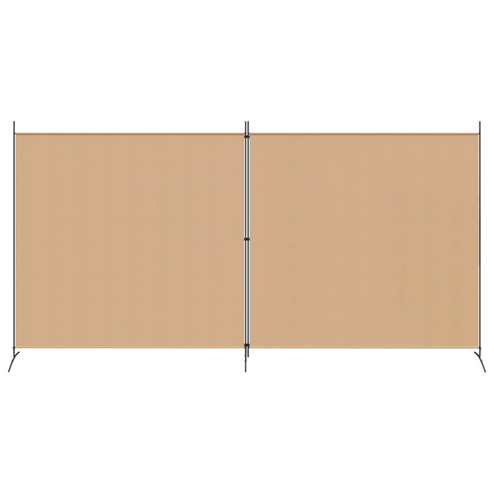 Paravan cu 2 Panouri Bej 348 x 180 cm Țesătură WALTI