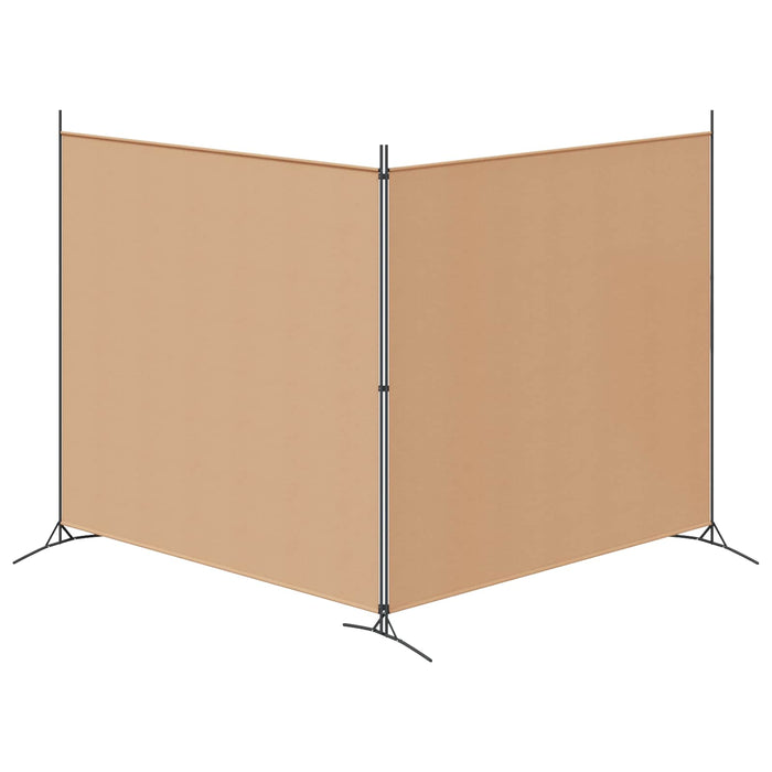 Paravan cu 2 Panouri Bej 348 x 180 cm Țesătură WALTI