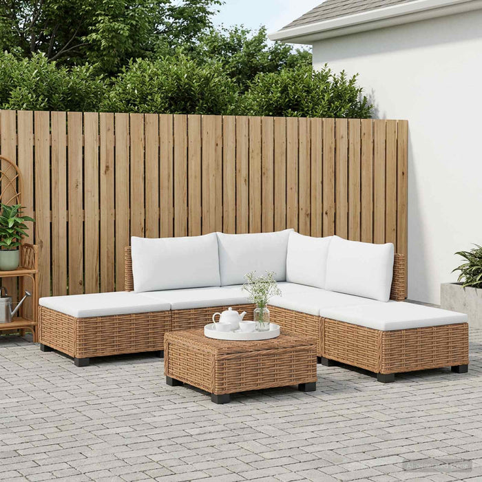 6 buc. Set de lounge din ratan cu perne GENDT Ratan Natural WALTI