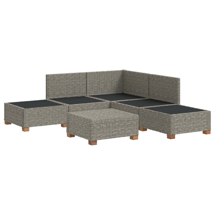 6 buc. Set de lounge din ratan cu perne GENDT Ratan Natural WALTI