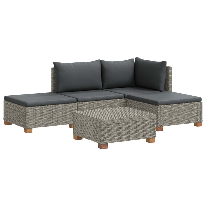 4 buc. Set de lounge din ratan cu perne GENDT Ratan Natural WALTI