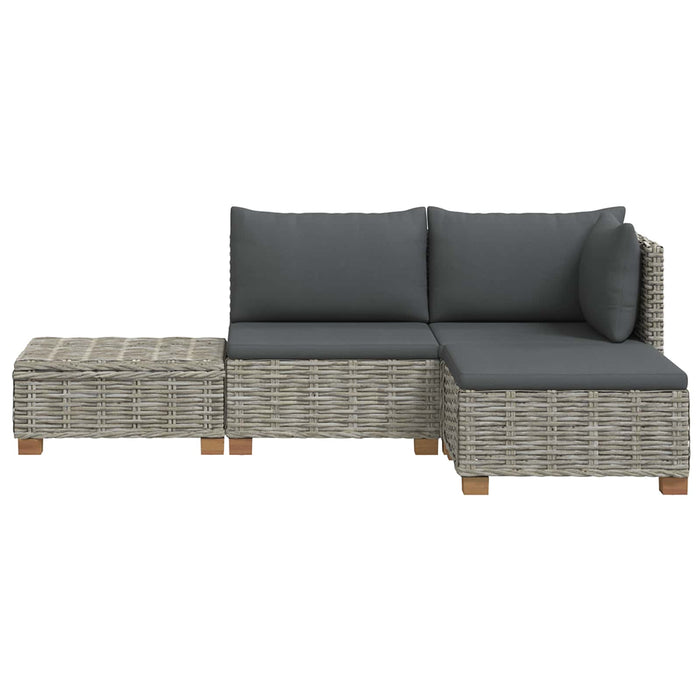 4 buc. Set de lounge din ratan cu perne GENDT Ratan Natural - WALTI WALTI