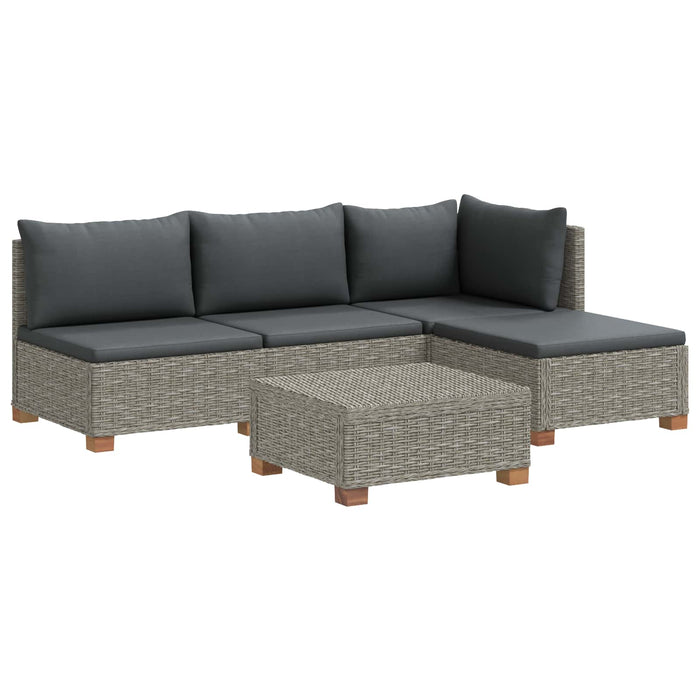 5 buc. Set de lounge din ratan cu perne GENDT Ratan Natural WALTI