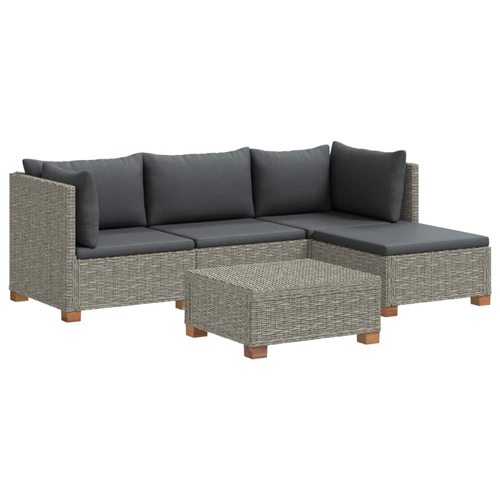 5 buc. Set de lounge din ratan cu perne GENDT Ratan Natural WALTI