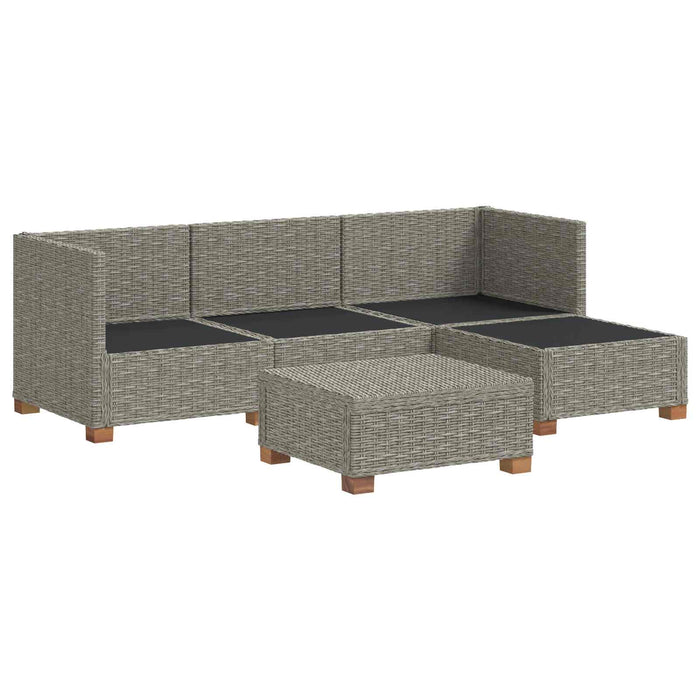 5 buc. Set de lounge din ratan cu perne GENDT Ratan Natural WALTI