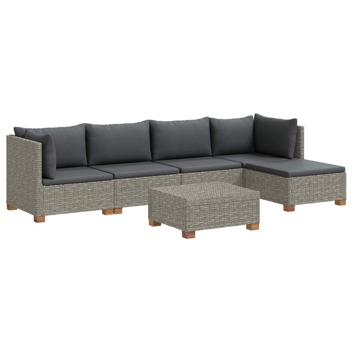 6 buc. Set de lounge din ratan cu perne GENDT Ratan Natural WALTI