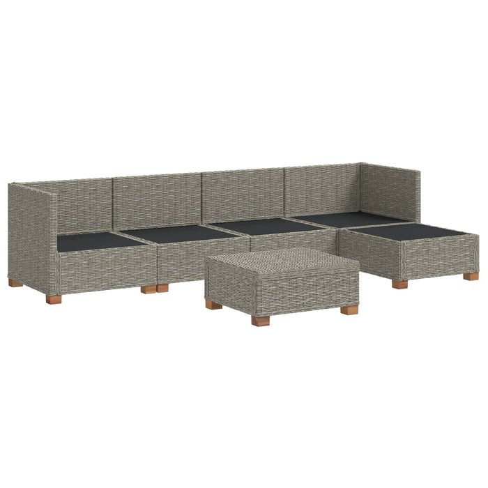 6 buc. Set de lounge din ratan cu perne GENDT Ratan Natural WALTI