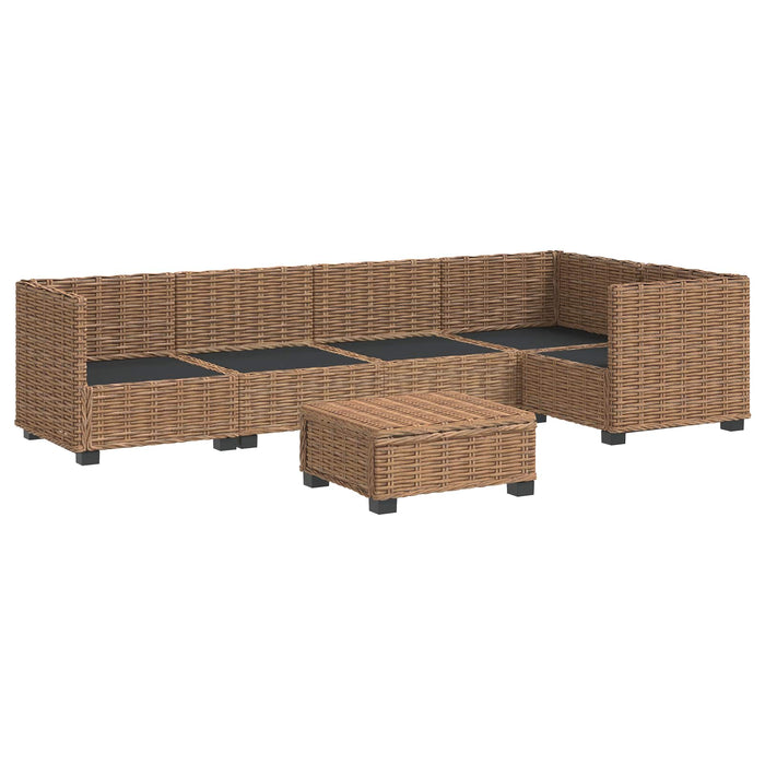 6 buc. Set de Lounge din Ratan cu Perne GENDT Ratan Natural WALTI
