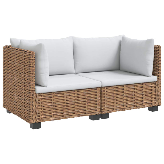 2 buc. Set de lounge din ratan cu perne GENDT Ratan Natural WALTI