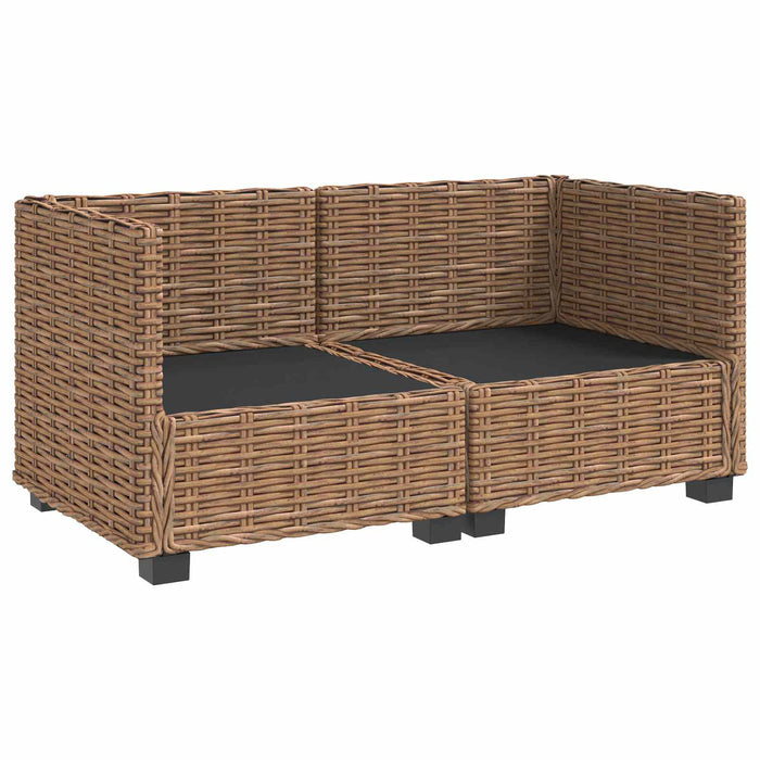 2 buc. Set de lounge din ratan cu perne GENDT Ratan Natural WALTI