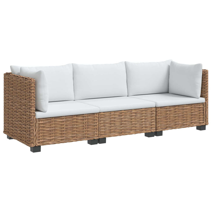 3 buc. Set de lounge din ratan cu perne GENDT Ratan Natural WALTI