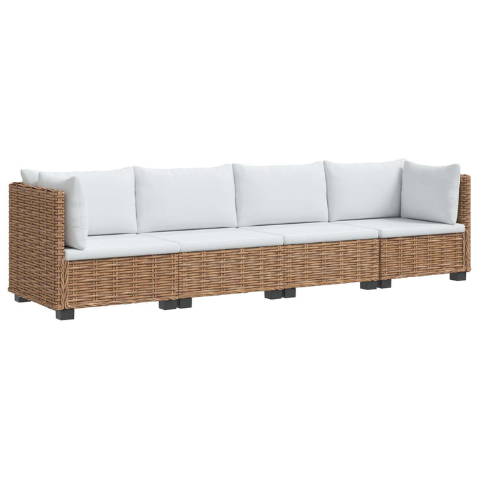 4 buc. Set de lounge din ratan cu perne GENDT Ratan Natural WALTI