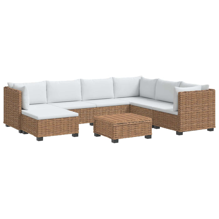 8 buc. Set de lounge din ratan cu perne GENDT Ratan Natural WALTI