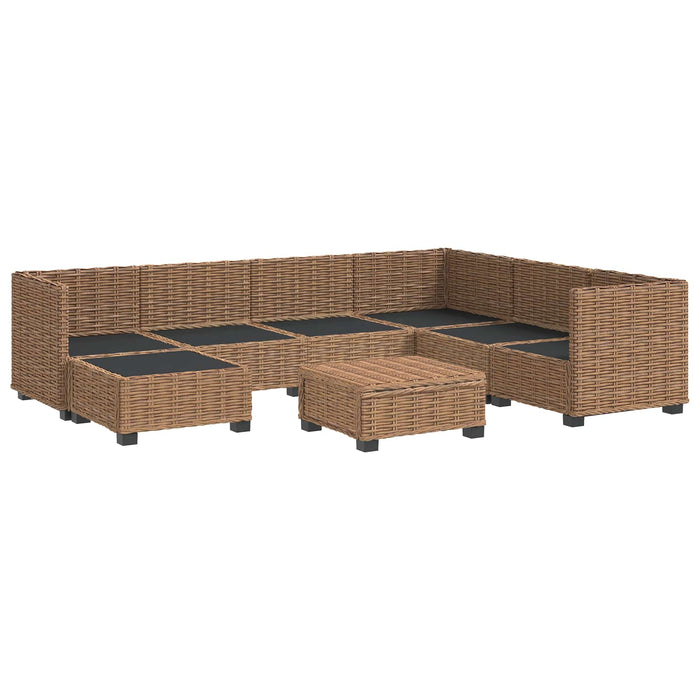 8 buc. Set de lounge din ratan cu perne GENDT Ratan Natural WALTI