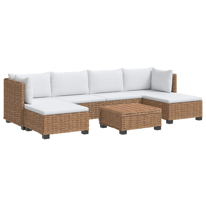 7 buc. Set de lounge din ratan cu perne GENDT Ratan Natural WALTI