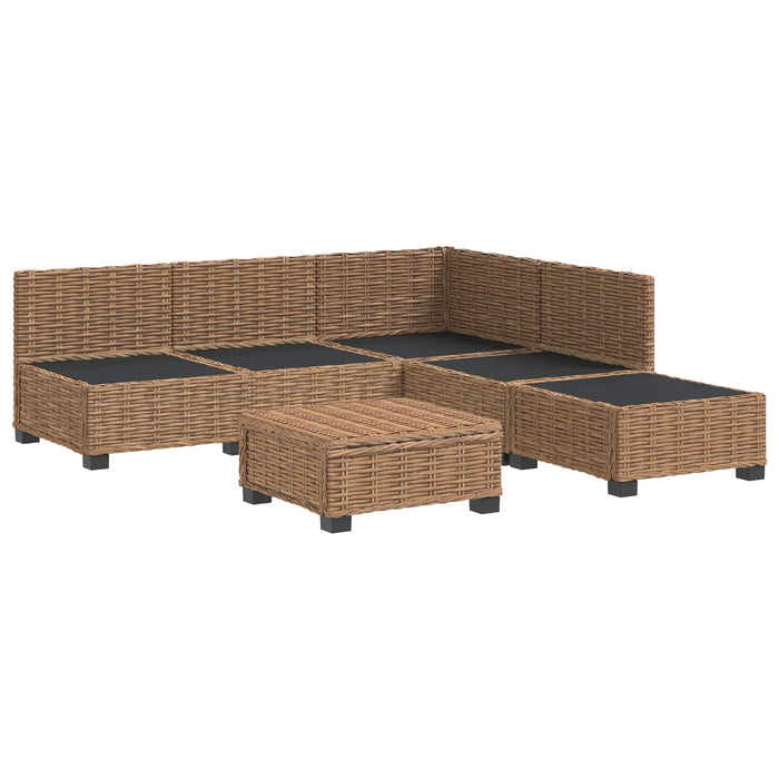 6 buc. Set de lounge din ratan cu perne GENDT Ratan Natural WALTI