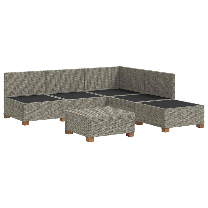 6 buc. Set de lounge din ratan cu perne GENDT Ratan Natural WALTI