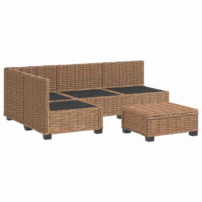 5 buc. Set de lounge din ratan cu perne GENDT Ratan Natural WALTI
