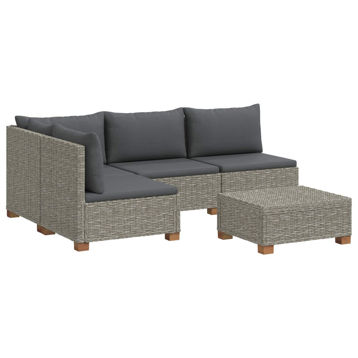 5 buc. Set de lounge din ratan cu perne GENDT Ratan Natural WALTI