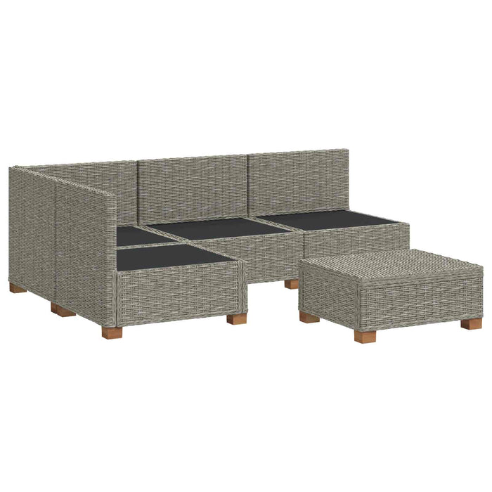 5 buc. Set de lounge din ratan cu perne GENDT Ratan Natural WALTI