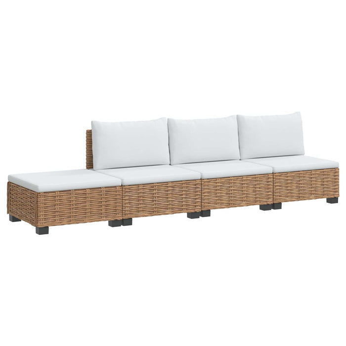 4 buc. Set de lounge din ratan cu perne GENDT Ratan Natural WALTI