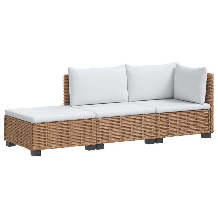 3 buc. Set de lounge din ratan cu perne GENDT Ratan Natural WALTI