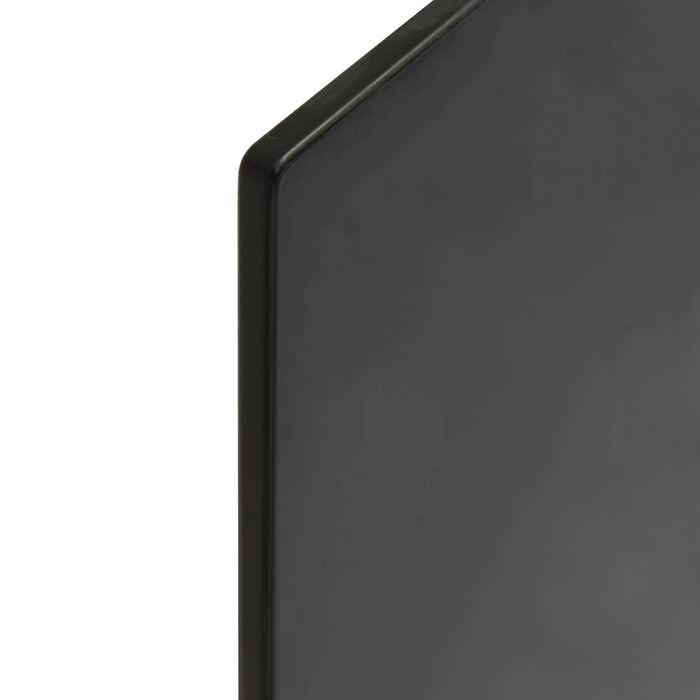 Placă de masă 4 pcs Negru Sticlă - WALTI WALTI