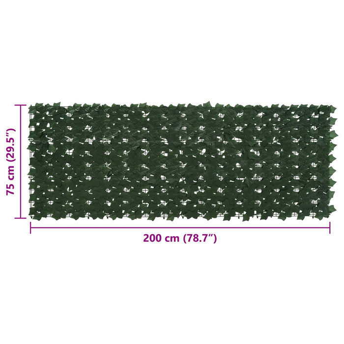 Ecran de balcon cu frunze Verde închis 200 x 75 cm WALTI