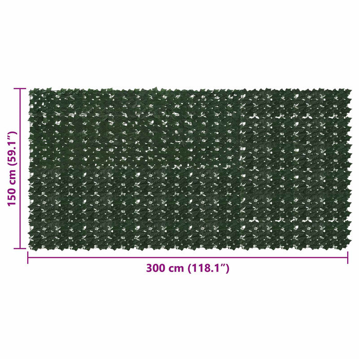 Ecran de balcon cu frunze Verde închis 300 x 150 cm WALTI