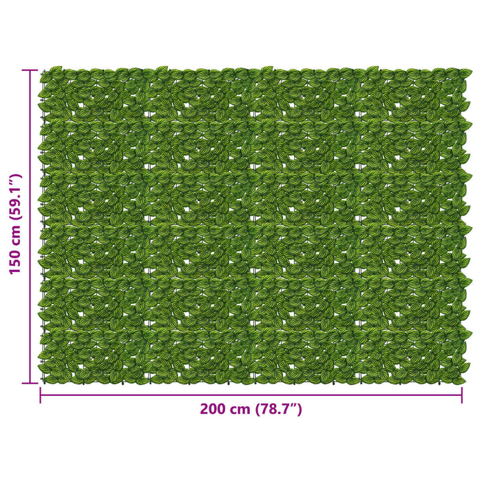 Ecran de balcon cu frunze Verde și galben 200 x 150 cm WALTI