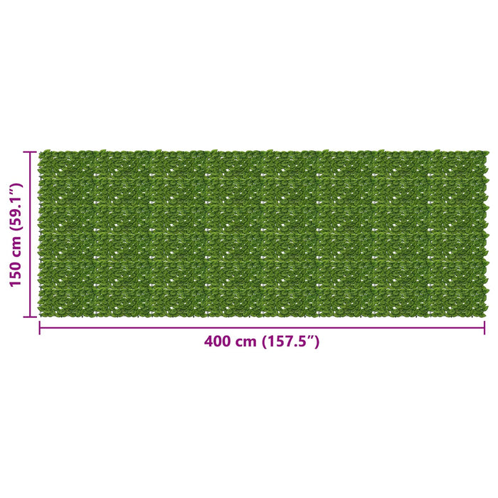 Ecran de balcon cu frunze Verde și galben 400 x 150 cm WALTI