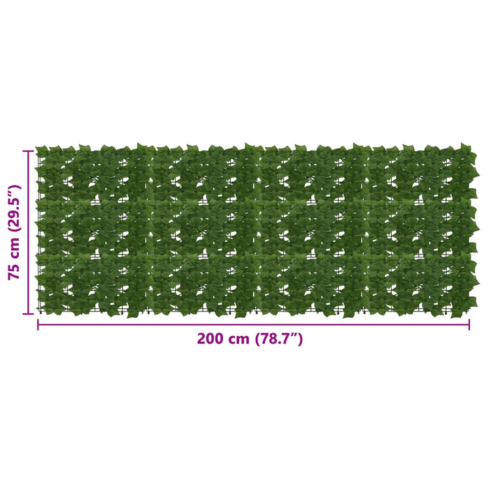 Ecran de balcon cu frunze Verde 200 x 75 cm - WALTI WALTI