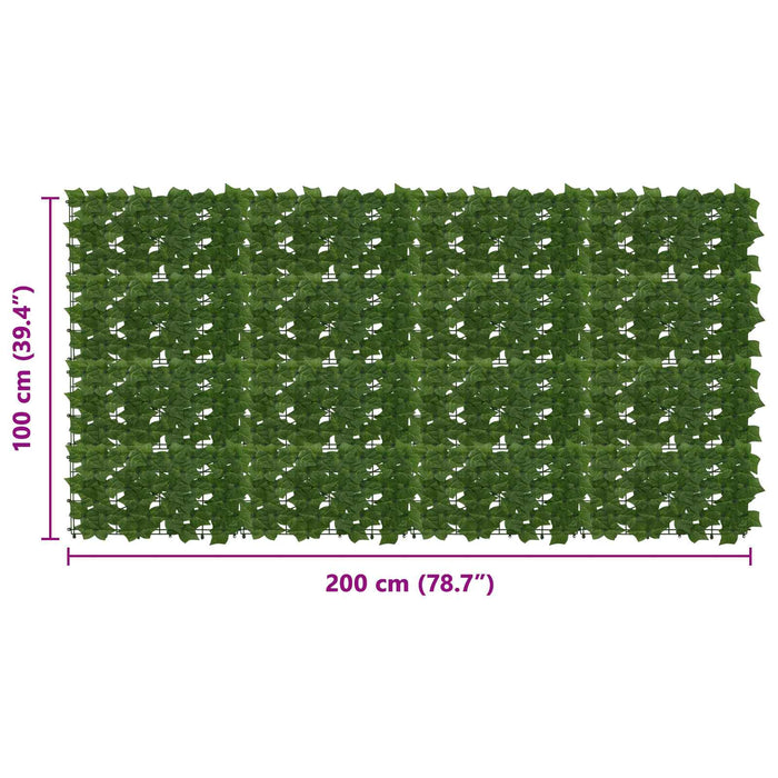 Ecran de balcon cu frunze Verde 200 x 100 cm WALTI