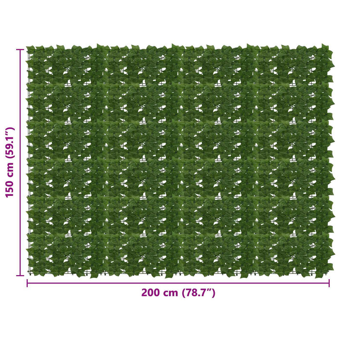 Ecran de balcon cu frunze Verde 200 x 150 cm WALTI