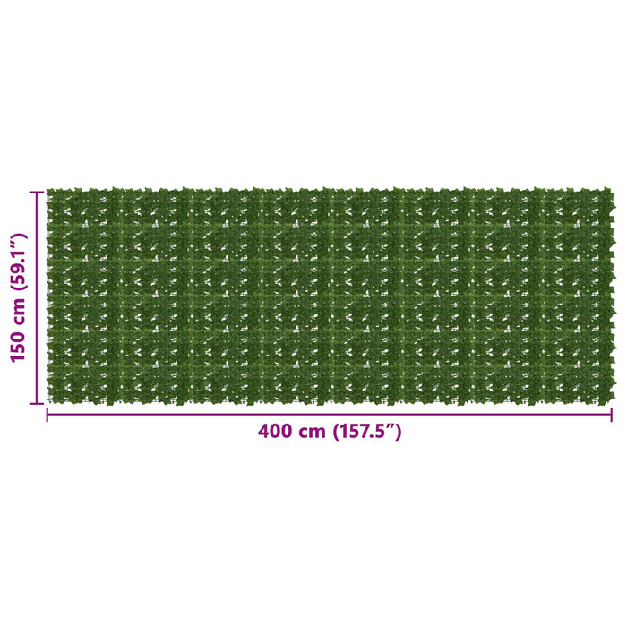 Ecran de balcon cu frunze Verde 400 x 150 cm WALTI
