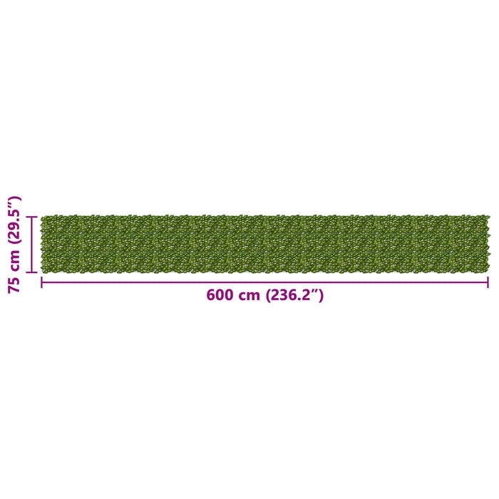 Ecran de balcon cu frunze Verde și galben 600 x 75 cm WALTI