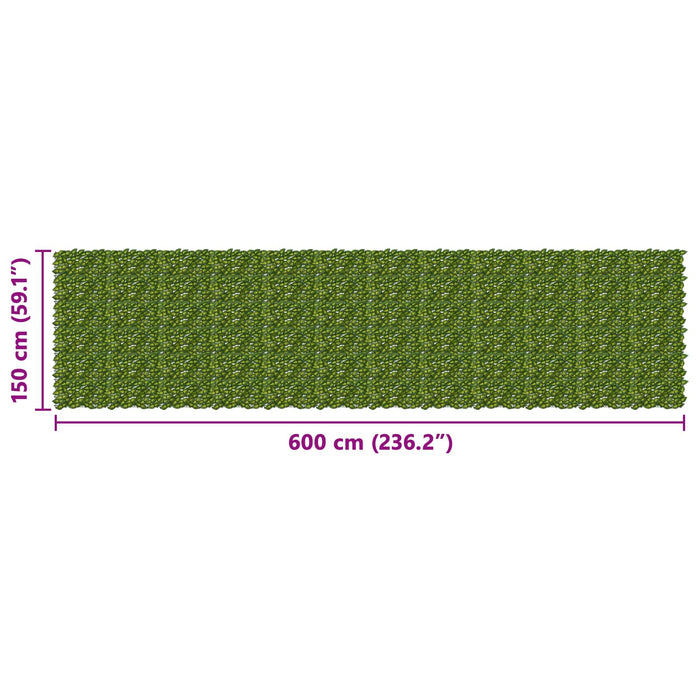 Ecran de balcon cu frunze Verde și galben 600 x 150 cm WALTI
