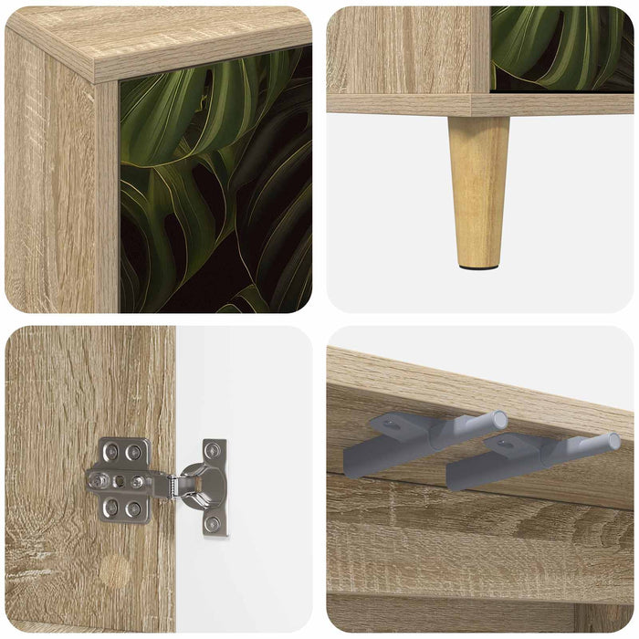 Bufet ELBURG Sonoma 69 x 33 x 75 cm Lemn prelucrat WALTI