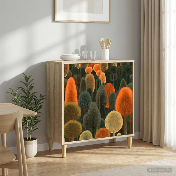 Bufet ZAANDAM Sonoma 69 x 33 x 75 cm Lemn prelucrat WALTI